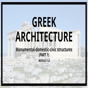 Greek Architecture - Greek Iconic Buildings