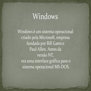 História do windows