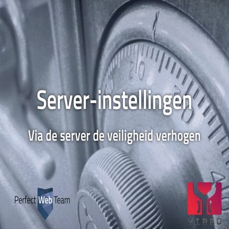 Joomla Security Expert Session - Veilige server