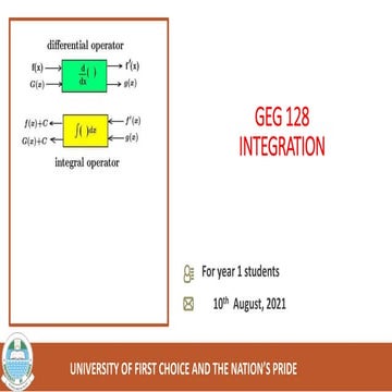 03 Integration 2.pdf presentation for undergrad | PDF