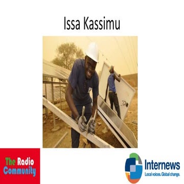 Issa Kassimu: Solar Power Radio Transmission - a case study from South Sudan