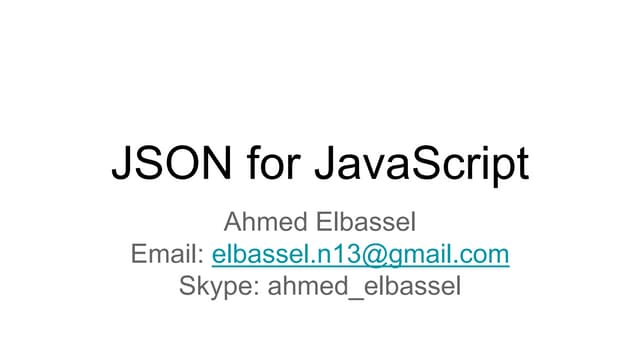 03 json for java script