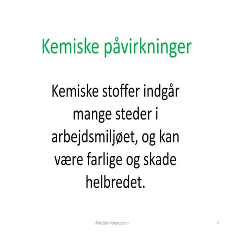 03 kemiske påvirkninger