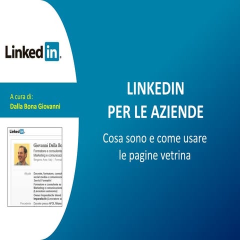 Linkedin per le aziende: usare le Pagine Vetrina