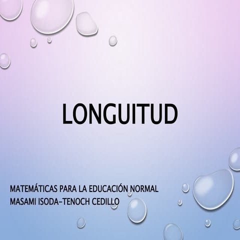 Tema de Longitud 