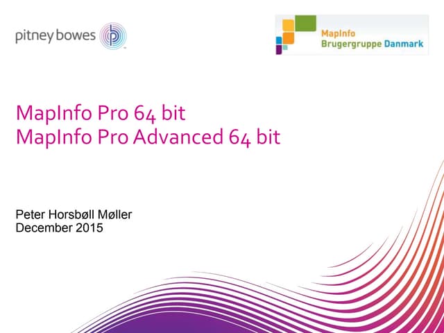 MapInfo Pro 64 bit og MapInfo Pro Advanced 64 bit