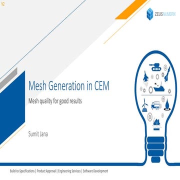 CEM Workshop Lectures (3/11): Mesh Generation in CEM | PPTX