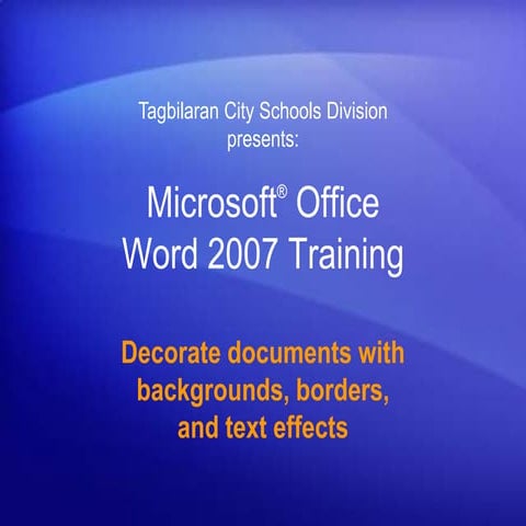 03 microsoft office word 2007 (backgrounds, borders and shading)