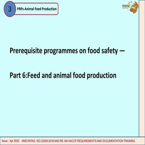 ISO 22000 Requirements Documentation Training 