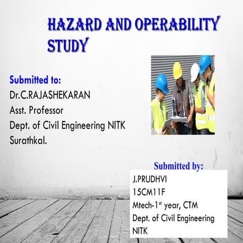Hazop analysis complete report | DOCX