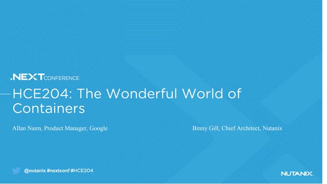 HCE204: The Wonderful World Of Containers