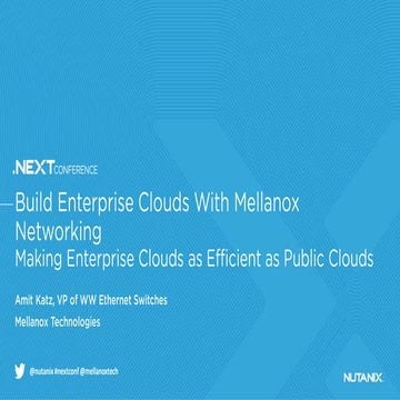 Build Enterprise Clouds with Mellanox Networking