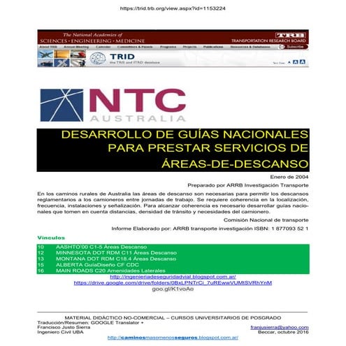 03 ntc australia 2004 areas descanso camiones