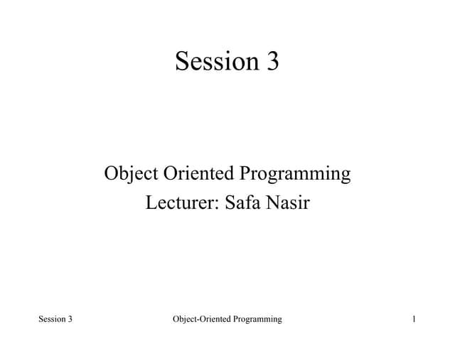 03 objects and classes   in java