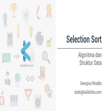 Algoritma dan Struktur Data - Selection Sort | PDF