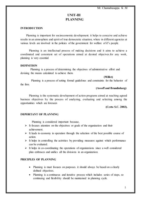 Planning | PPT