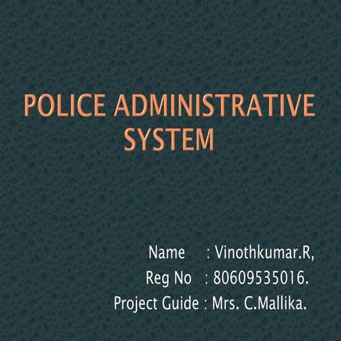 03 police administrative system @ egsp 12.07.2013