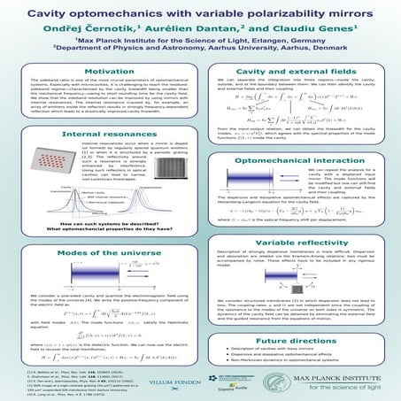 Cavity optomechanics with variable polarizability mirrors | PDF