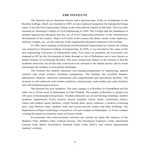 03 profile of iit roorkee | PDF