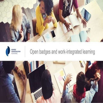 Ontario Open Badges Forum - Partnerships for Research and Work Integrated Lea...