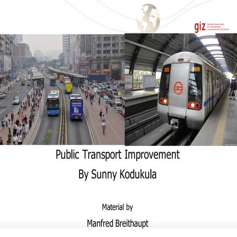 Public transport improvement | PDF