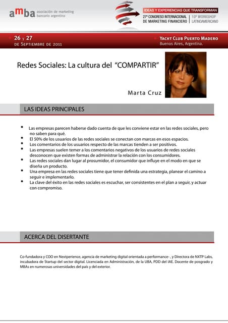 Redes sociales. La cultura del comp...