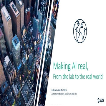 Making AI real - From the lab to the real World | PPT