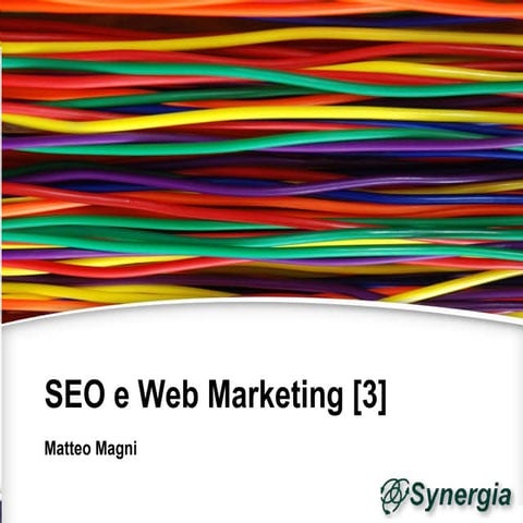 Seo e Web Marketing - 3 | WebMaster & WebDesigner 