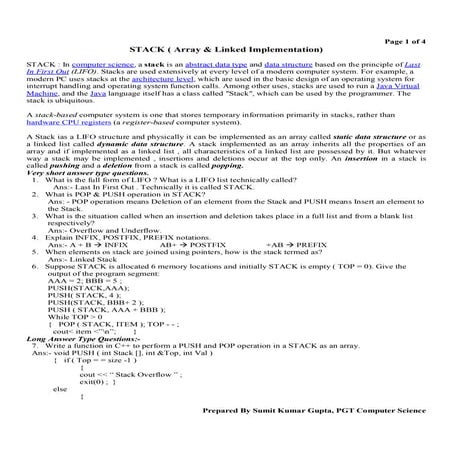 Stack | PDF