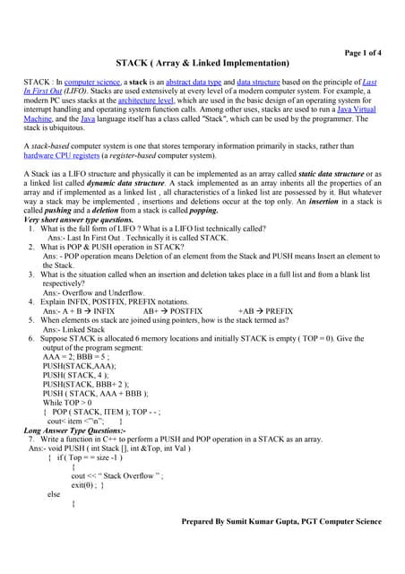 Stack | PDF