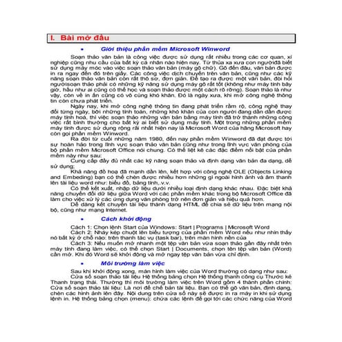 Những kiến thức cơ bản cần biết về Microsoft Word