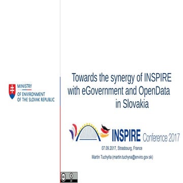 Towards the synergy of INSPIRE with eGovernment and OpenData in Slovakia