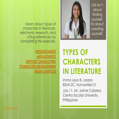Types of characters in literature