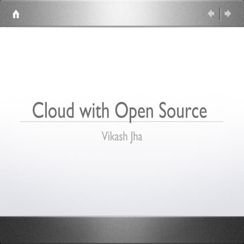 Cloud With Open Source