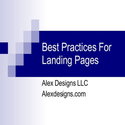 Landing Page Design & Optimization
