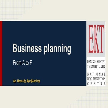 04. Business planning 101