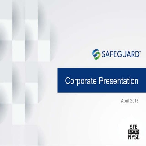 Safeguard Scientifics Corporate Presentation - April 2015