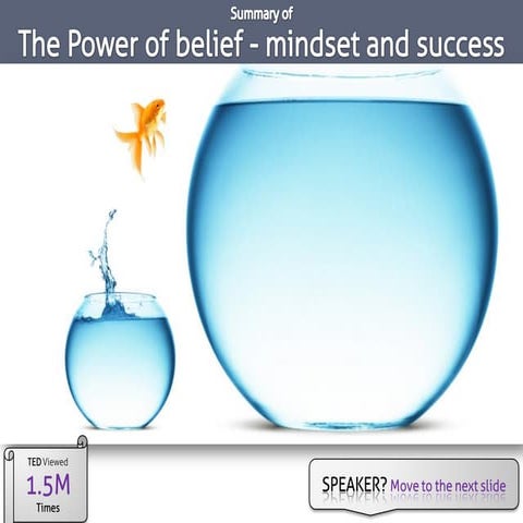 The Power of Belief -  Mindset and Success 