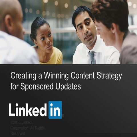 Live Webinar: Creating a Winning Content Strategy for Sponsored Updates