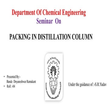 column packing in mass transfer