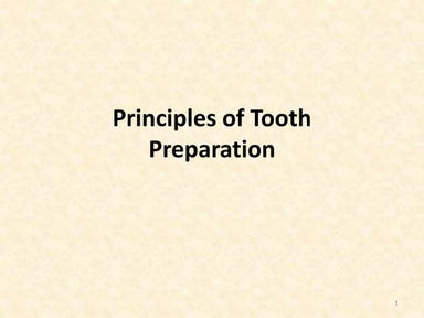 04.principles of tooth preparation