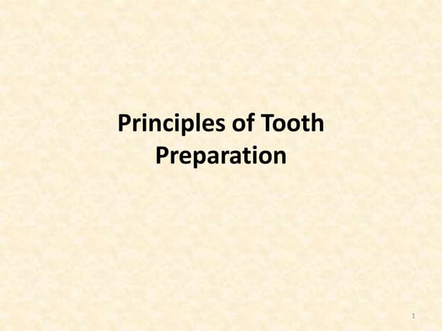 04.principles of tooth preparation