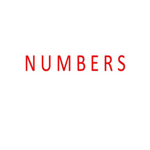 NUMBERS FROM 1 TO 50 | PPT