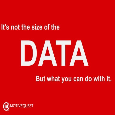 It's Not the Size of the Data, But What You Can Do with It by Zachary Nippert...