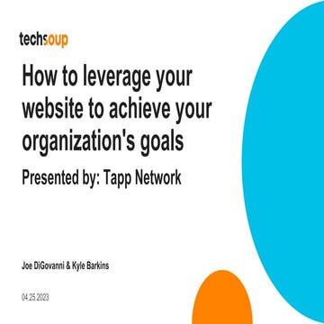  How to leverage your website to achieve your organization's goals.pdf