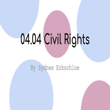 Civil Rights | PPT