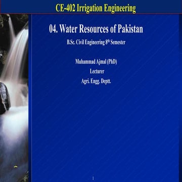 04. Water Resources of Pakistan.pdf