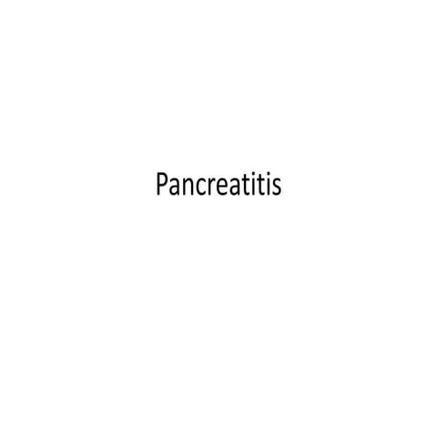 A PRESENTATION ABOUT PAEDIATRIC PANCREATITIS