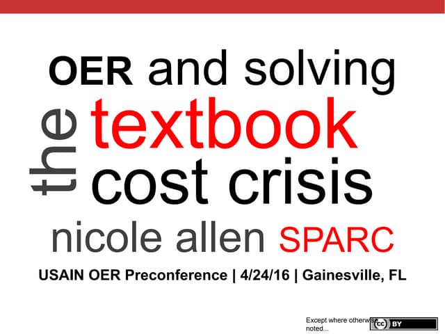 USAIN OER Preconference Overview