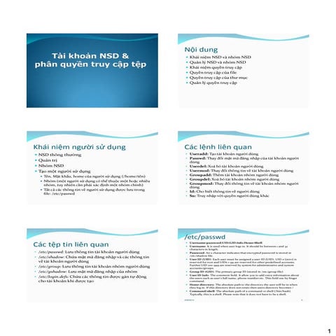 tài liệu Mã nguồn mở  04 accounts-permissions